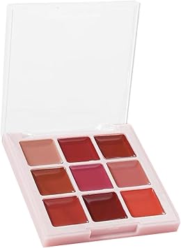Lip Gloss Palette Non-sticky, Matte, Plumper, Waterproof | 9 Colors Lip Gloss for Women Everyday Wear Party Makeup Special Occasions Professional Girls Color Palette Makeup Collection