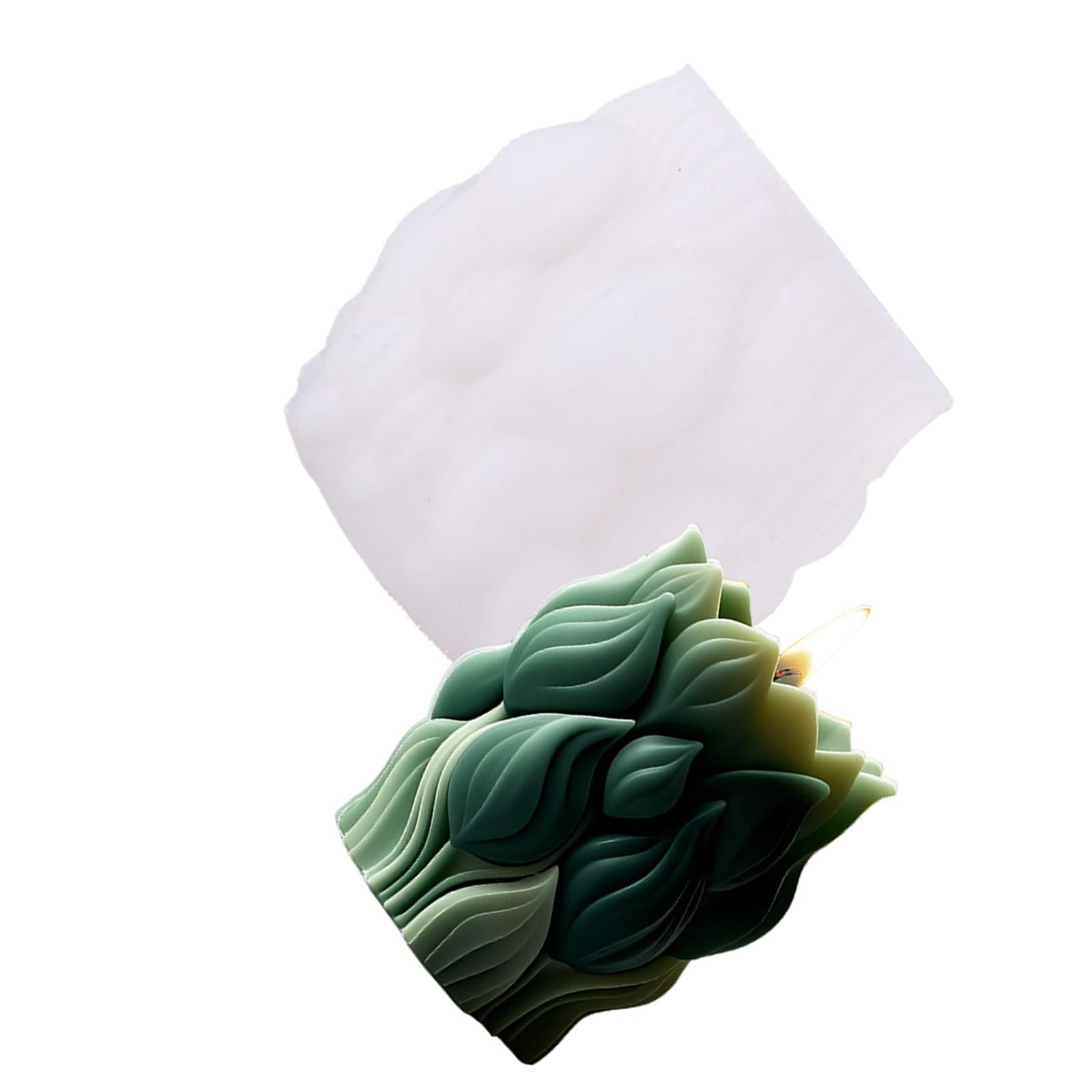 Qusinfc Flowers Pillar Molds Casting Molds Tulips Silicone Ornament Plasters Epoxy Resin Silicone Flowers Pillar