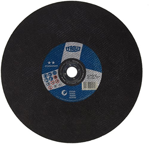 Tyrolit 390532 Premium Discos De Corte Para Máquinas De Corte Estacionarias, 41, 350Mm X 2.8Mm X 25.4Mm, A46S-Bf Especificación, Caja De 10