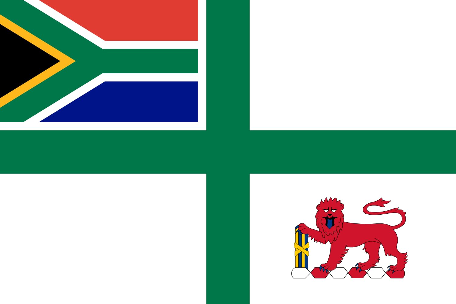 Drapeau South African Navy 1998 idéal pour la décoration de votre bureau