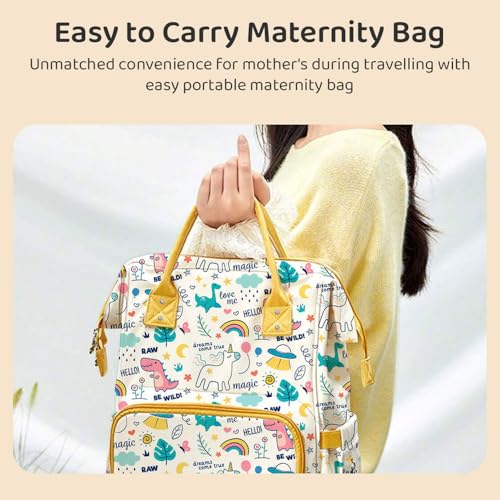 Image of StarAndDaisy Diaper Bag /Diaper Bag for Mothers for Travel, 28L Waterproof Baby Bag for Mother Travel with 15 Multipurpose Pockets