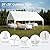 Carport, 20 x 20 Heavy Duty Carport Canopy with Removable Sidewall, Portable Garage with All-Season Tarp, Outdoor Storage Shelter Water-Resistant Car Canopy for Party Event Wedding Gathering (20x20ft)