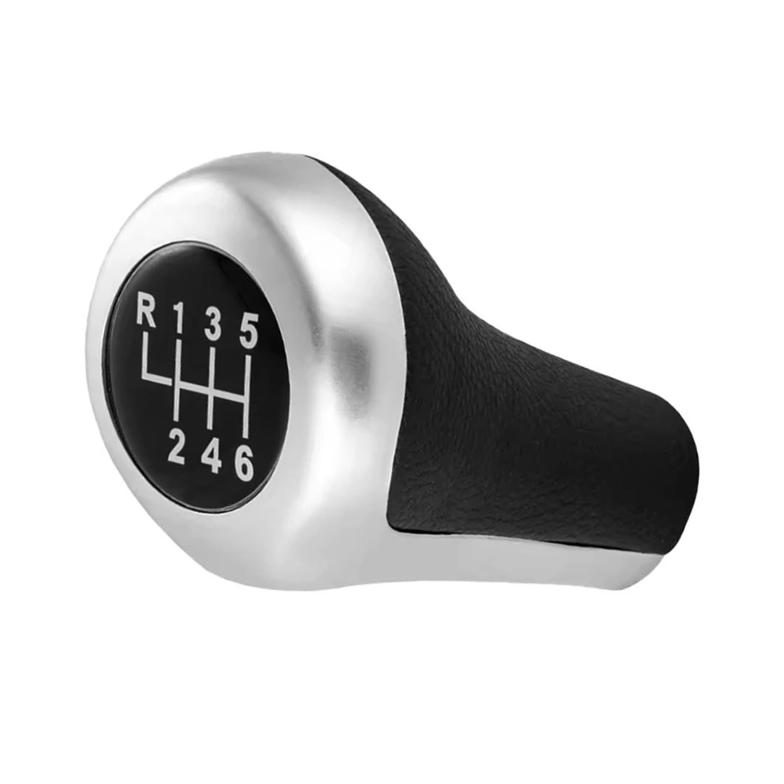 ZYINCEN Speed Gear Shift Knob for BMW E46 E90 E91 E92 E60 E61 Manual Transmission Shift Knob Head Replace(Silver,for 6 Speed)