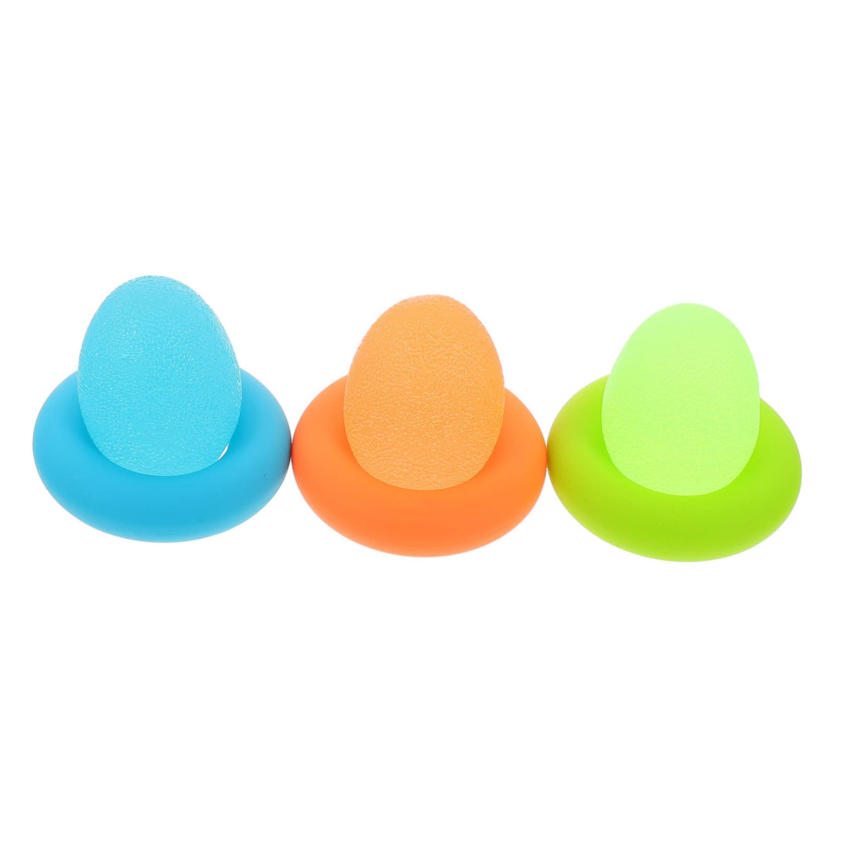 INOOMP Palline per Esercizi per Mani Impugnatura Rotonda Anelli per Esercizi Pressione Palline per Presa delle Mani per Fitness delle Dita Realizzate in Silicone