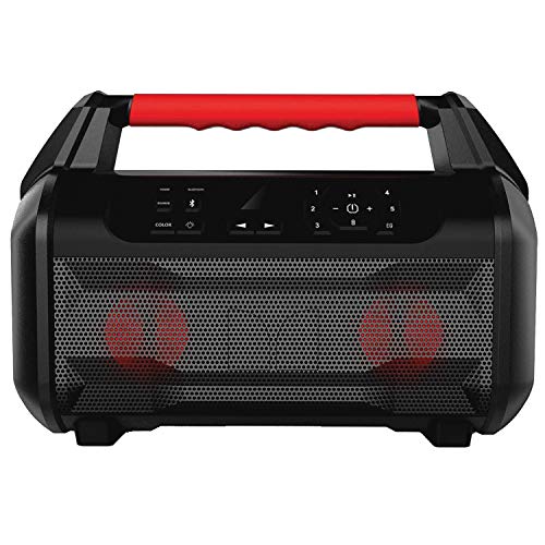 Monster Roam 2 Portable Waterproof Bluetooth Speaker, 30 Watts, Up to 20 hours of Playtime, IP67 Water Resistant, Floats Upright, Digital Signal Processor, RGB LED