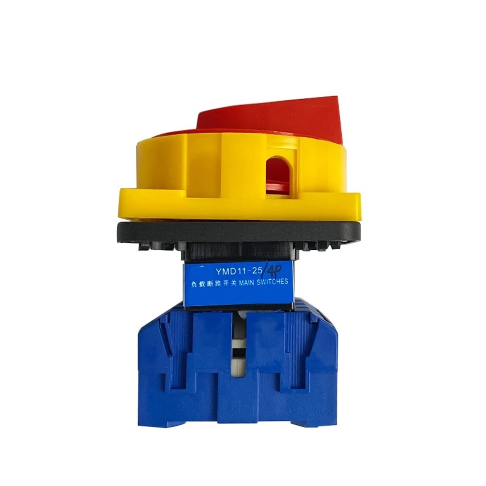 Isolateur interrupteur marche-arrêt 2 positions 4P 25A transfert manuel cadenas rotatif rouge/jaune came sélecteur de changement YMD11-25 1 pièces