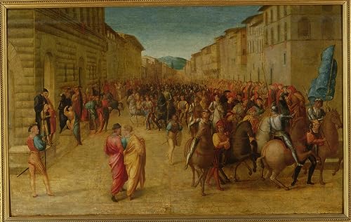 Toile Charles VIII entrant dans Florence par Francesco Granacci de qualité
