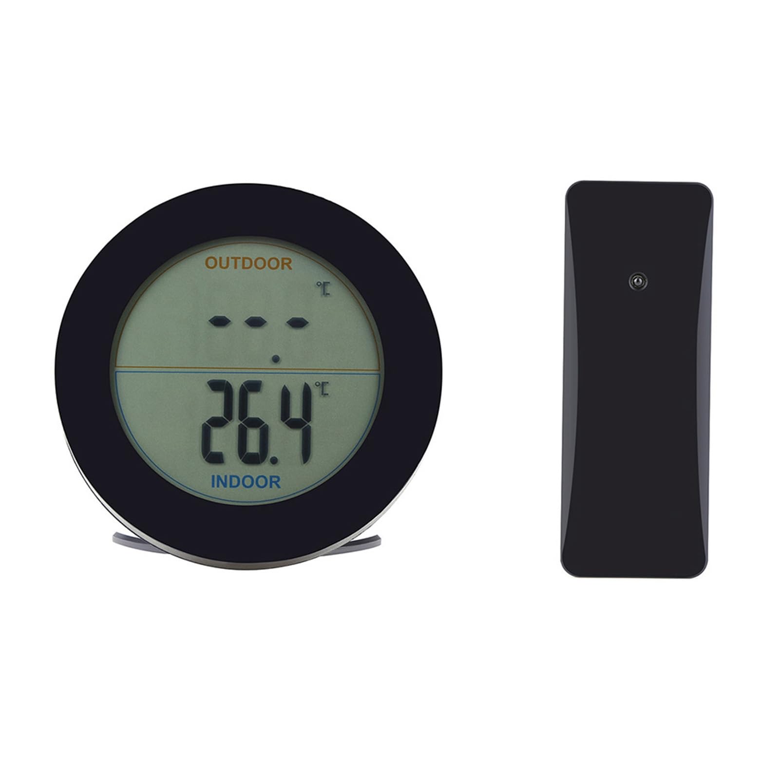 Station Météo Sans, Wireless Thermometer Lcd Display Indoor Outdoor Sensor Fil Avec Thermomètre