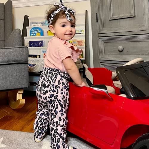 Unutiylo Preemie Newborn Baby Girls Clothes Ribbed Romper Bodysuit Pants Set Ruffle Spring Summer Outfits2