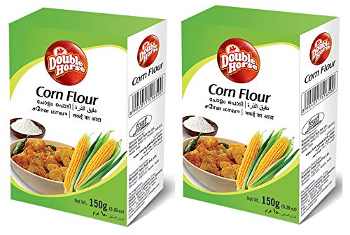 Image of Double Horse Natural Corn Flour - 150 gm (Pack of 2)| Cholam Powder | Makkai Ka Atta |Fibre Rich| Maize Flour |Rich in Vitamins|Gluten Free