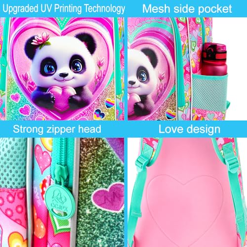 Image of 16 inch Backpack for Girls Boys 4-8, 3Pcs Kids Bookbag Set with Lunch Box, School Bag for Preschool Kindergarten