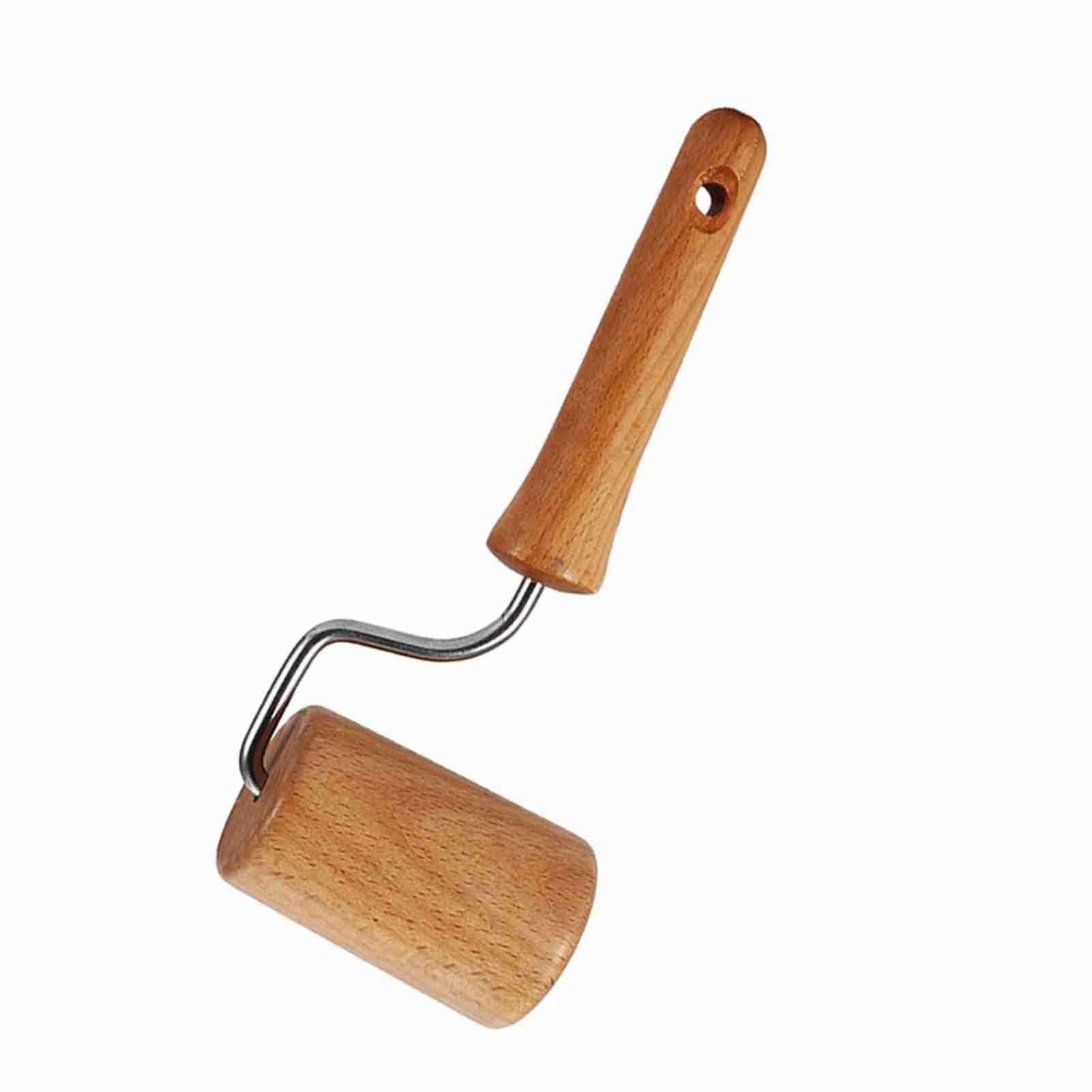 Cocoarm Rullo per Pasta in Legno, Mattarello per Pizza per Cuocere Biscotti, Torte, Fondente con Rulli Grandi e Piccoli 2 in 1, Spessore Uniforme della Crosta, Utensile da (Stile 4)