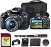 Canon EOS Rebel T7 DSLR Camera | 24.1MP APS-C CMOS Sensor with DIGIC 4+ Image Processor | Built-in Wi-Fi & NFC | EF Lens Compatible Beginner Photography Camera Kit with Shoulder Bag and 64GB Card