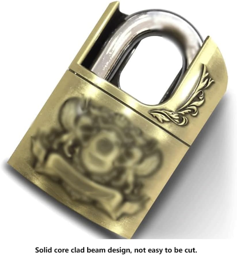 Bulk Locks Padlock Alloy Steel Padlock Comes with 4 Keys Waterproof Key Lock Suitable for Doors and Warehouses Outdoor Padlock