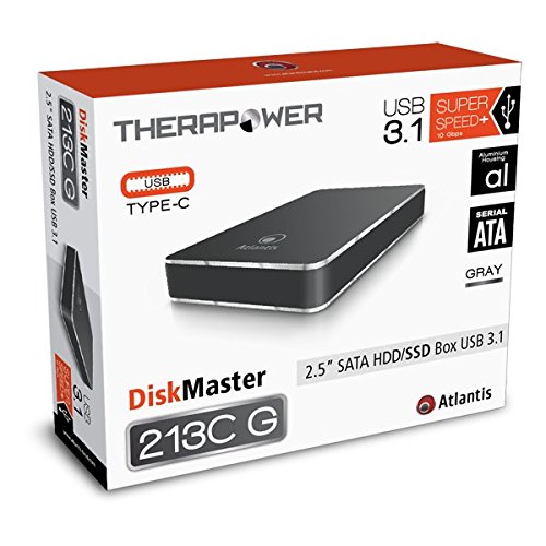 Atlantis Land DISKMASTER 213 CG Caja externa 2.5 gris miniatura 4