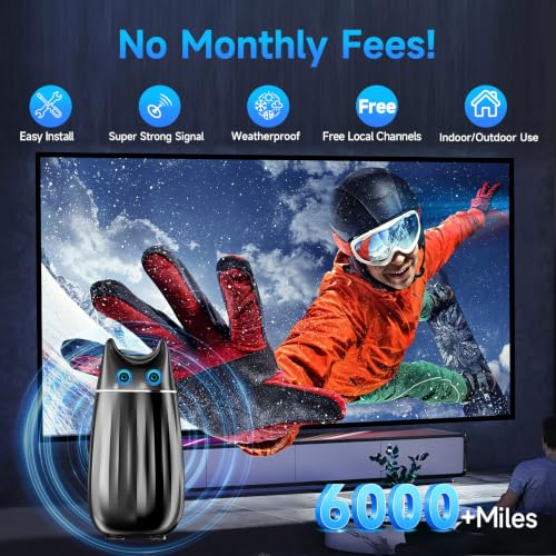 2026 TV Antenna Indoor 6000+ Miles, HD Digital Antenna for Local Channels by Qboy - Used condition - Image 2