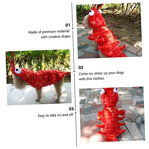 Disfraz de langosta rojo para perro talla S miniatura 7