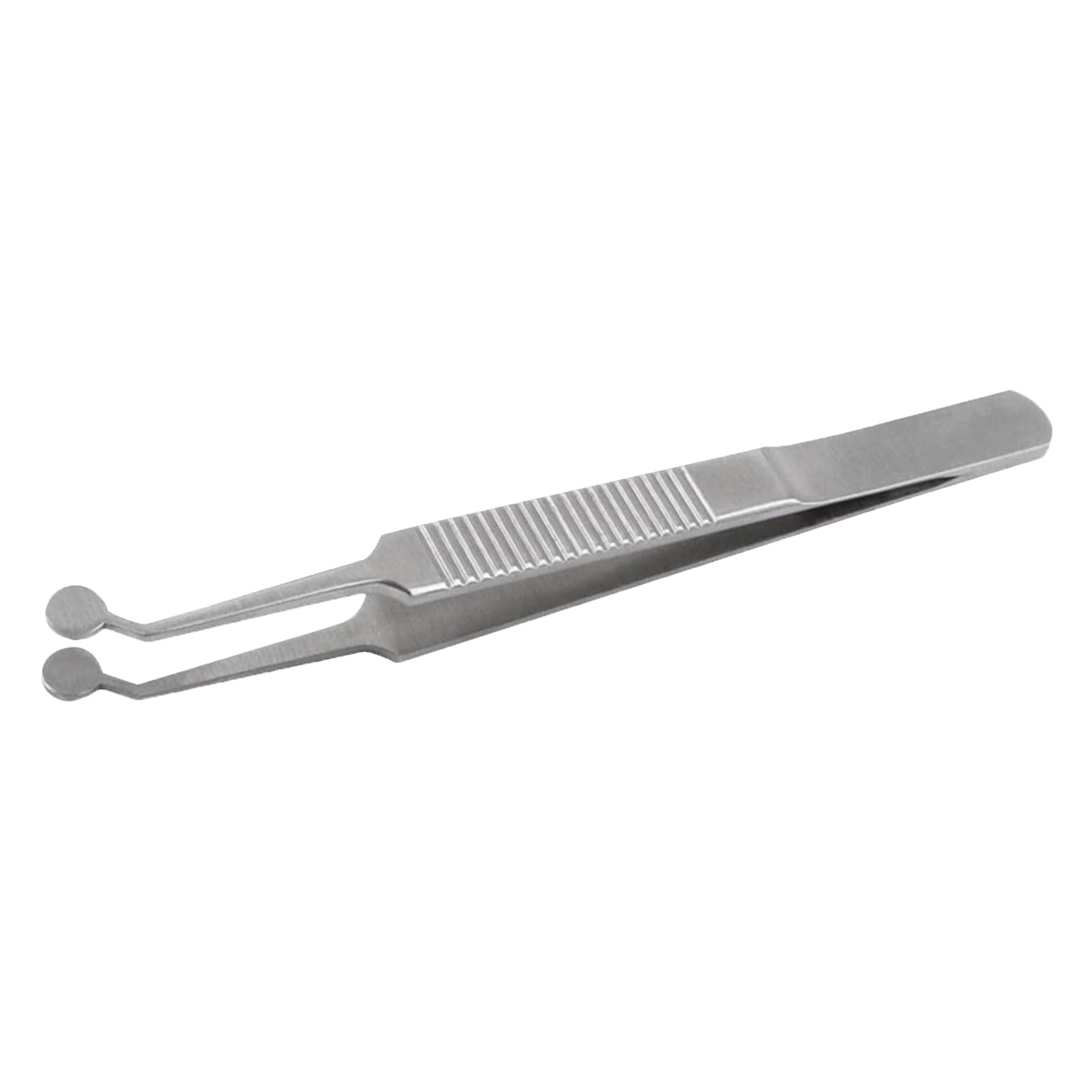 Meibomian Gland Expressor Forceps, Eyelid Gland Blockage Unblocking Tools, Stainless Steel Eyelid Massage Tweezers-Round Tip for Dry Eyes Extraction Tool(Silver)