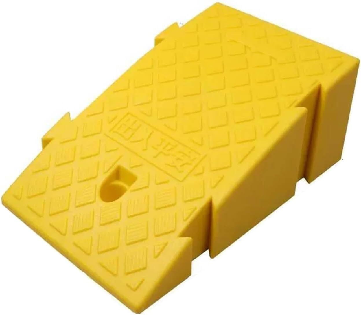 Rampe de trottoir portable jaune 25x27x11cm connectable
