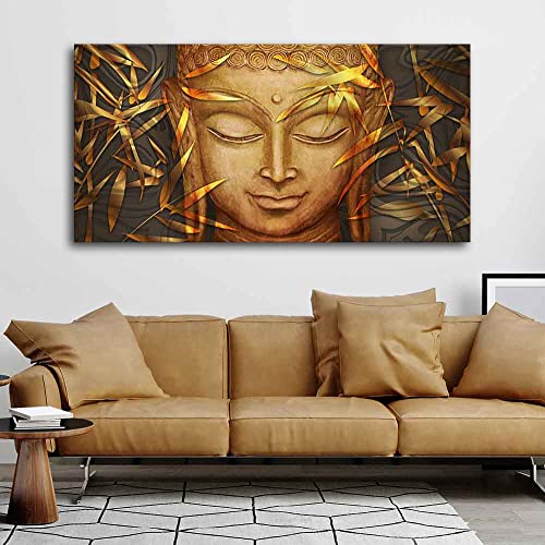 Image of VIBECRAFTS Canvas Paintings for Living Room Drawing Room Gautam Buddha With Serene Smile Canvas Wall Painting Fitted With Wooden Frame For Home | Office | Living Room | Gift (PTVCH 2491)
