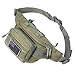 Tactical Waist Pack Military Waist Bag Fanny Pack Hip Bum Bag with Adjustable Strap for Camping Hiking Hunting (Army Green)