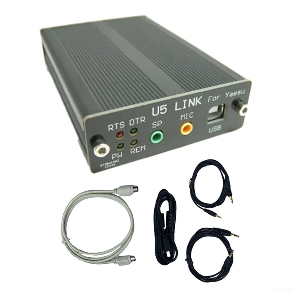 Kit de interfaz USB de radio para YAESU/ICOM/Kenwood, chip FT-232RL con optoacoplador 115200Bps, incluye conector U5-8X7 y cables (audio/CAT/datos), Plug and Play para modelos FT-817/857/IC-2820