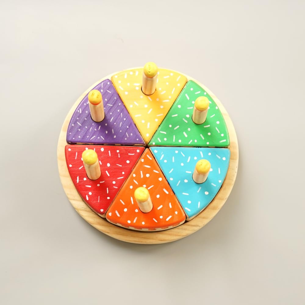 Moontoys.in Wooden Rainbow Fruit Cake Toy - Learning, Play & Fun Exploration For Kids (6 Candles, Plate, Safe Knife) - Counting, Sorting, Non-Toxic, Durable - Ages 3+ (B0C4TZV6HX) Amazon Price History, Amazon Price Tracker