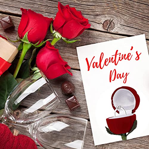 Scatola per anello a forma di rosa romantica