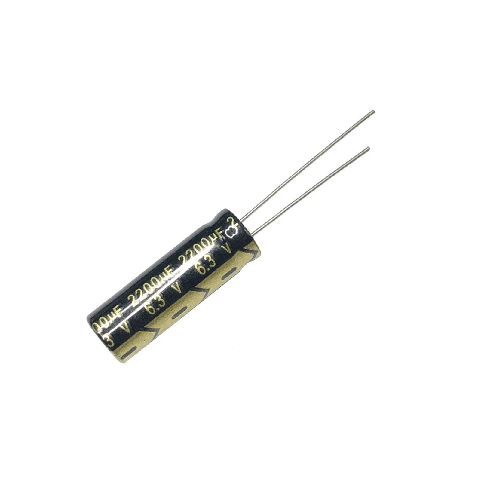 Condensateurs 6.3v 2200uf aluminium 10x20mm pour réparer les pannes d'alimentation x10