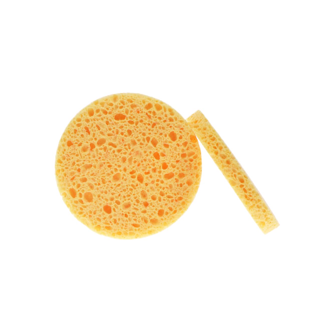 WOFASHPURET 12Pcs Natural Cellulose Face Cleaning Puff Pads Gentle Exfoliating Sponges for Deep Cleansing Removes Suitable for Sensitive Skin