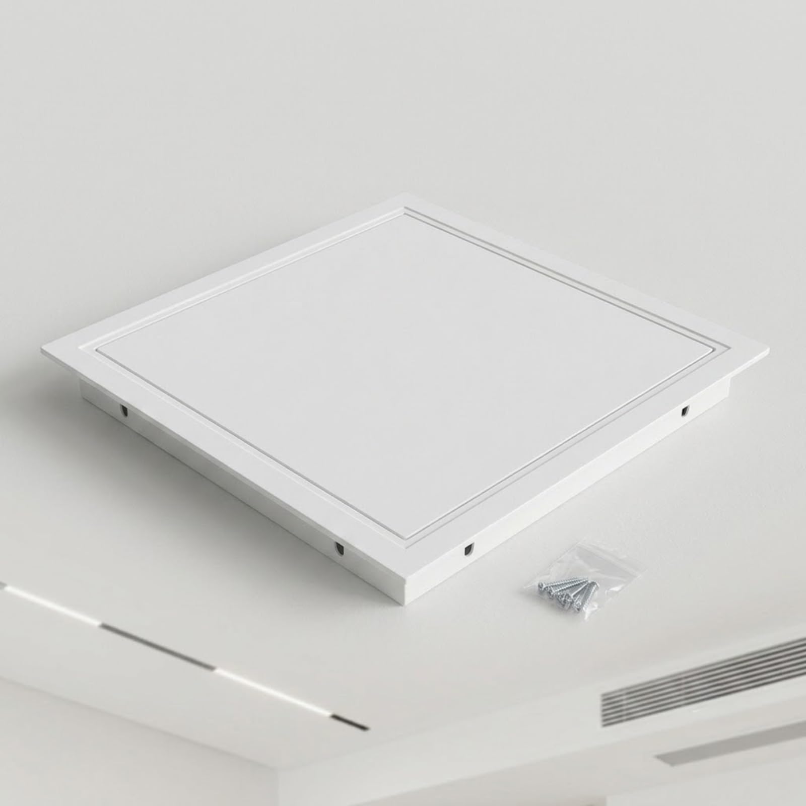 Trappe de visite plafond 85x115cm en aluminium blanc amovible