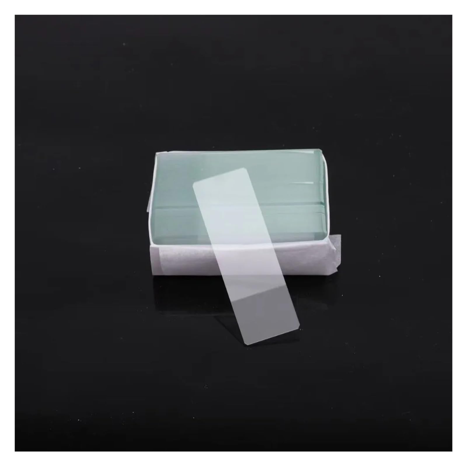 50 Stück/Box Labor-Objektträger, 1 mm–1,2 mm dicke Glasobjektträger for Mikroskope, klares Glas, geschliffene Kanten, 2,5 x 7,6 cm, Zubehör(5 boxes,7105 Frosted Side)