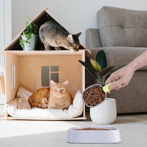 HTRTRR Messbecher und Löffel für Hundefutter, Waage für Katzen und Hunde