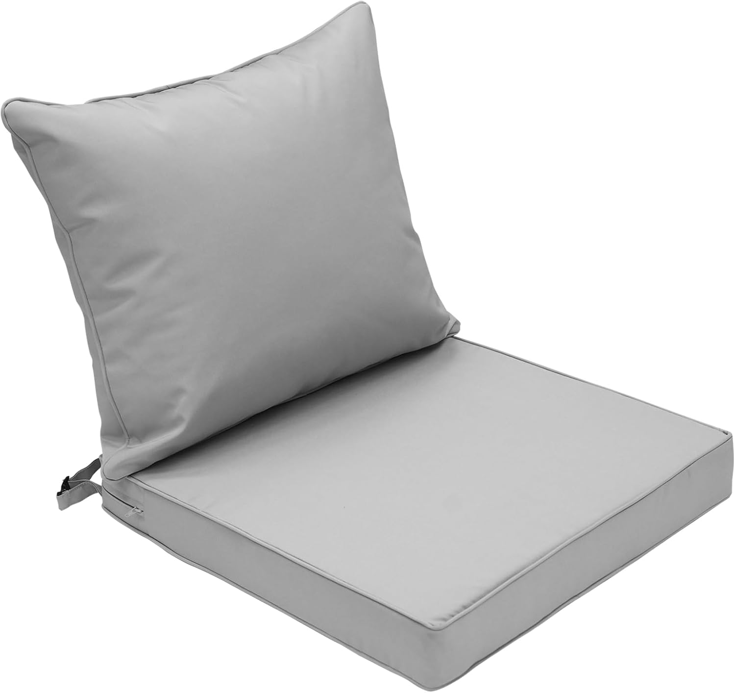 Outdoor Deep Seat Cushion Patio Seat and Back Cushion Set Seasonal Chair Cushion for Dining Arm Chairs, Wicker Chairs and Garden Furniture Decoration, 24"x24"x3", Beige