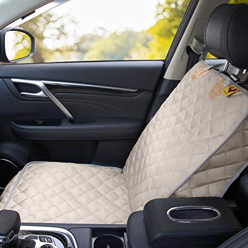 Bark Lover Deluxe Dog Seat Cover for Front Seat-More Durable Waterproof Front Seat Protector, High Heat Resistant and… - Image 4