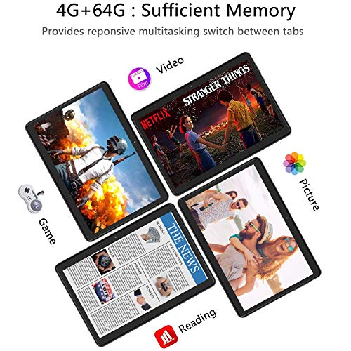 DUODUOGO 2 in 1 Tablets, Android 9.0 Tablet PC with Wireless Keyboard Case, 4GB RAM 64GB ROM/128GB Computer Tablets… - Image 5