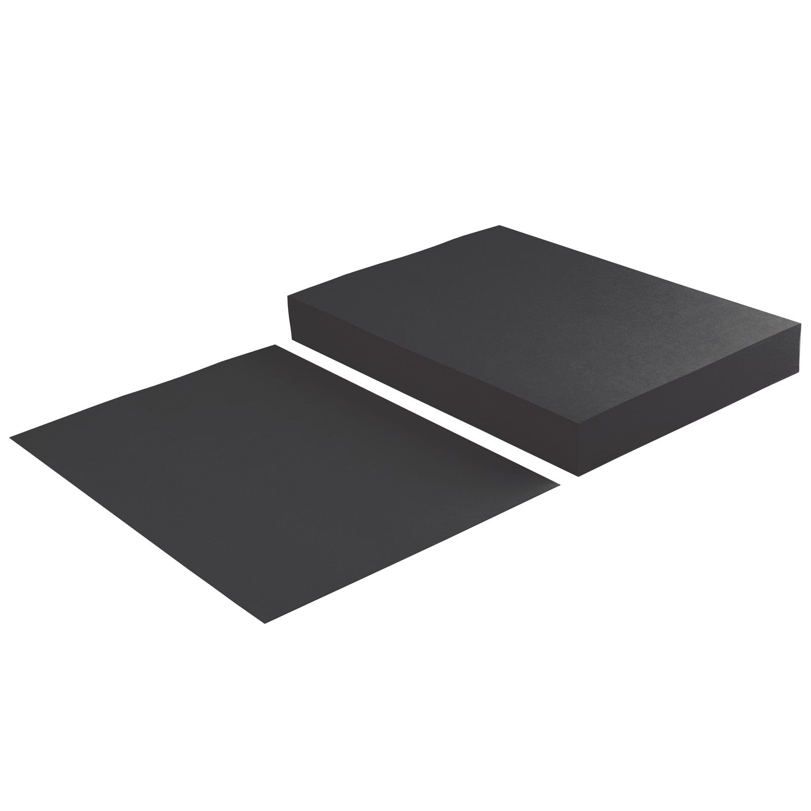Florence Tonkarton A4-100 St. mit Leinen Struktur Schwarz 250 g - Scrapbooking Bedarf und Bastelpapier für Kartenbasteln, Scrapbooking und Journaling - Reißfest Buntpapier