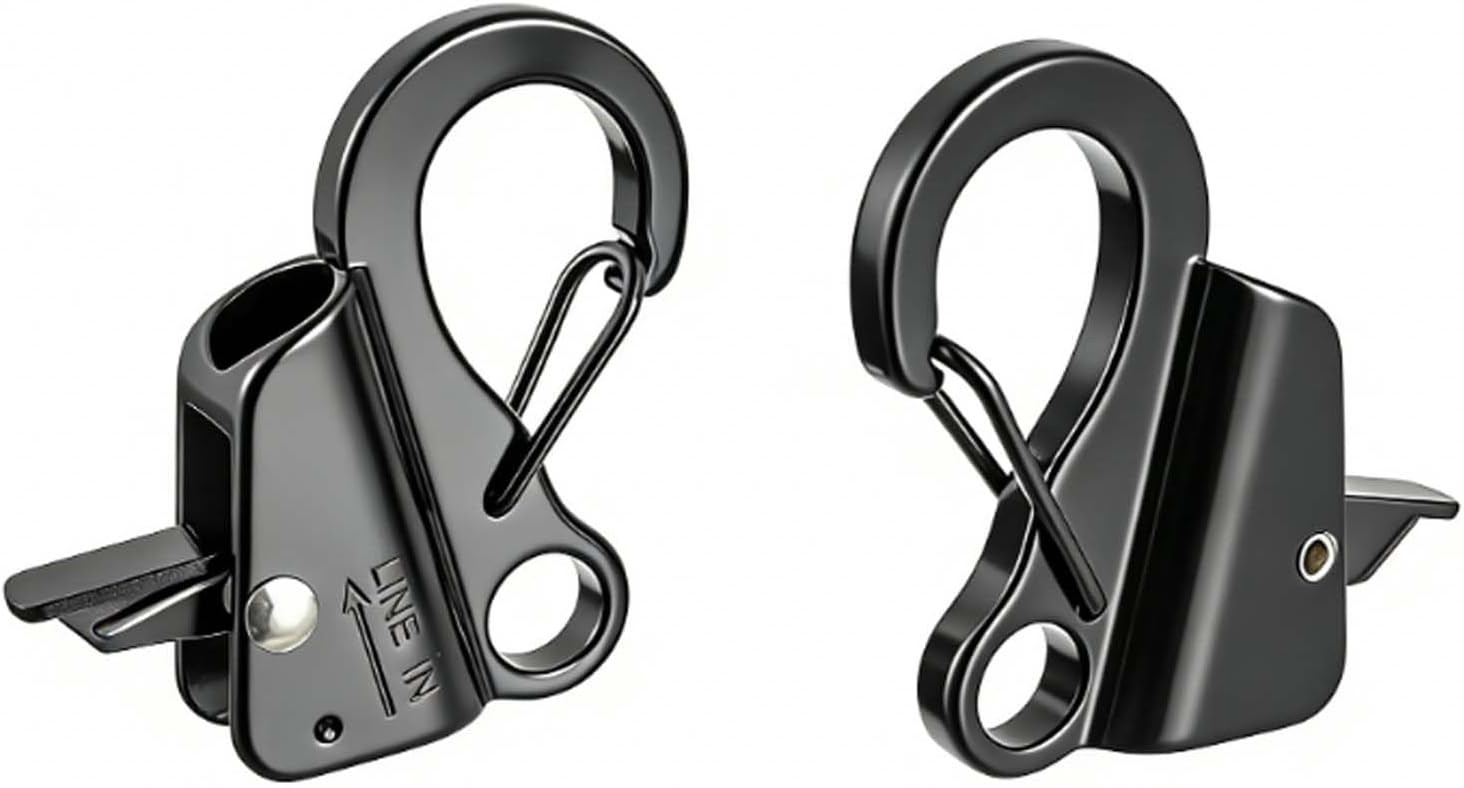 2PCS Stainless Steel Boat Anchor Hook Quick Release Hook Anchor System for Small Boat Pontoon and Kayak