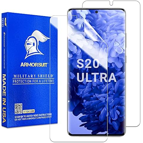 ArmorSuit MilitaryShield Screen Protector for Samsung Galaxy S20 Ultra 5G Cover