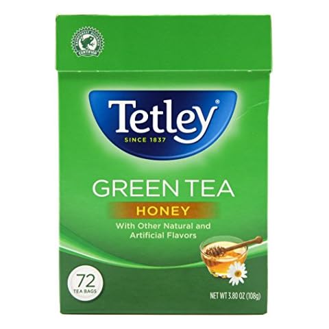 Tetley Green Tea, Honey, 72 Tea Bags Cover