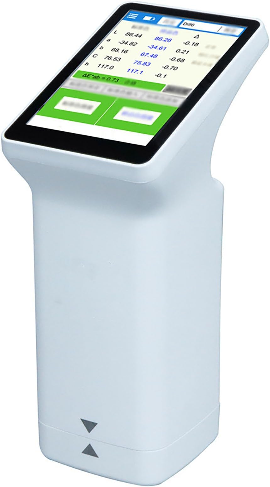 Colorimeter, Color Difference Meter, Color Analyzer Reader, Digital Precise Portable Touch Screen with 8mm Aperture, for Coating Ceramic Plastic Paint Measurement