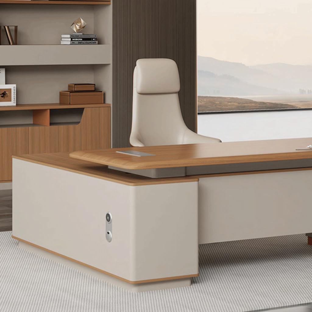 Mesa de Escritorio Para Computadora Scrivania Boss, Scrivania Da Ufficio Moderna, Scrivania Da Supervisore, Scrivania Da Manager, Mobili For Ufficio Scrivania da Studio Per Camera da Letto(A)