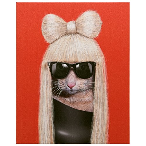 Empire Art Direct Pets Rock GG Graphic Wrapped Cat Canvas Wall Art, 20' x 16' x 2', Ready to Hang