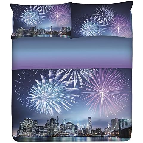 Gabel Planet Stardust Completo sábana Colcha, 100% algodón, Multicolor, Matrimonio Cover