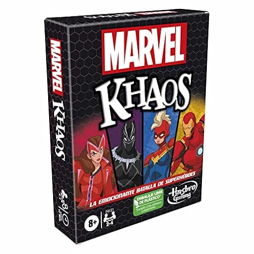 Hasbro Gaming Juego de Cartas Marvel Khaos con superhéroes Marvel - Divertido Juego de Familia para 2 a 4 Jugadores a Partir de 8 años | Ya disponible en tu tienda friki favorita! En mundofriki.es!