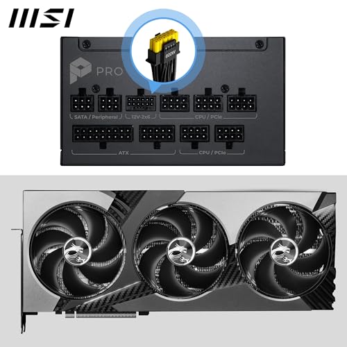 Fuente de alimentación MSI PRO A1000PL PCIE5 1000W Modular miniatura 4
