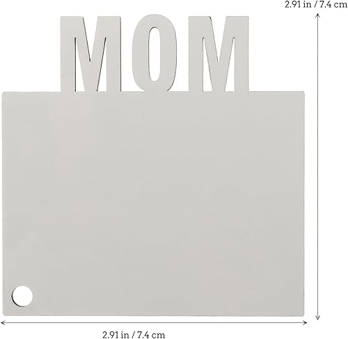 Miniatura 8 de 8 llaveros en blanco de sublimación de transferencia de calor, llavero impreso de doble cara MDF DIY llavero en blanco con llaveros para mamá papá