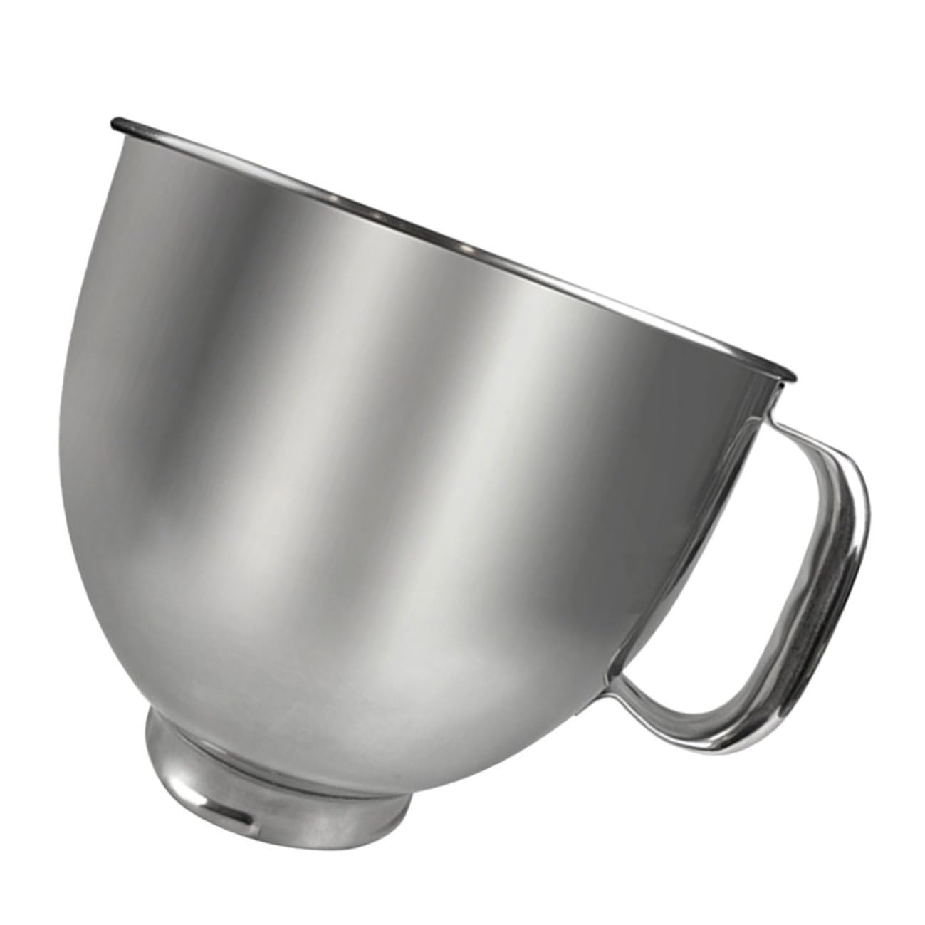 Cabilock Tazón Mezclador de Acero Inoxidable 304 5l para Batidora de Cocina, Recipiente Resistente y Multiusos para Repuesto Doméstico y Preparación de Masas, Postres y Adobos