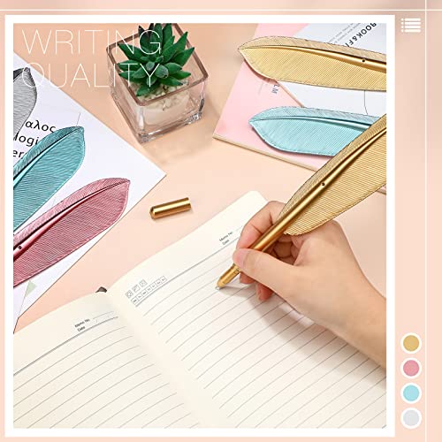 Frienda Feather Pens Rollerball Pen Artificial Feather Ballpoint Ink Pens Gel Pens Creative Office Supplies (32 Pieces) #TOP5