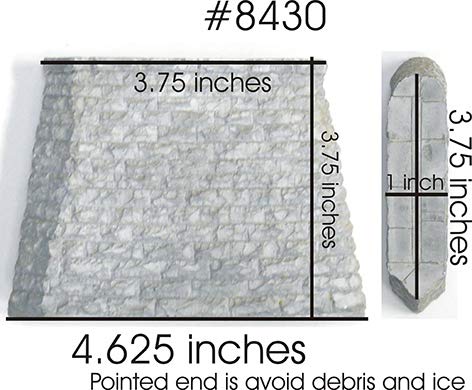 Chooch Enterprises HO Scale Cut Stone Bridge Pier, Pointed End